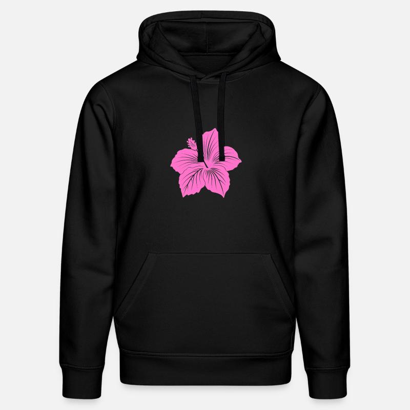 Fleur d’hibiscus - Sweat à capuche bio DRUMMER Stanley/Stella Unisexe - noir