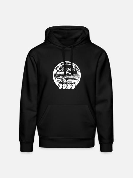 45th Birthday - Classic Musclecar 04/1981 - Stanley/Stella DRUMMER Unisex Organic Hoodie - black