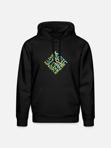 Ik hou meer van muziek dan van mensen Lustig Musik - Stanley/Stella Uniseks bio-hoodie DRUMMER  - zwart