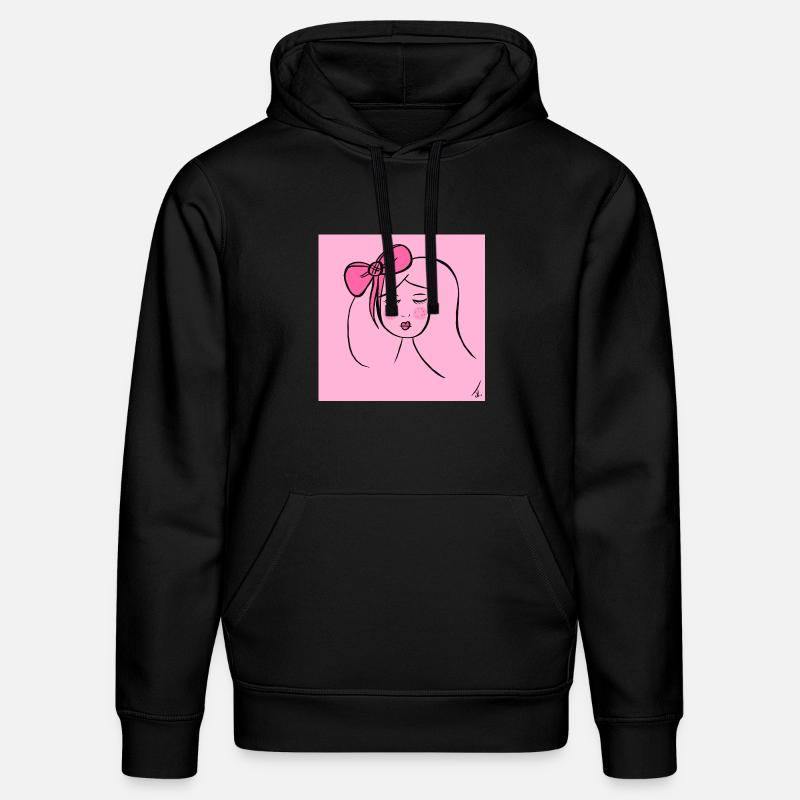 Fille Rose - Sweat à capuche bio DRUMMER Stanley/Stella Unisexe - noir