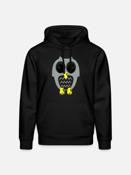 Süße Eule - Stanley/Stella Unisex Bio-Hoodie DRUMMER  - Schwarz