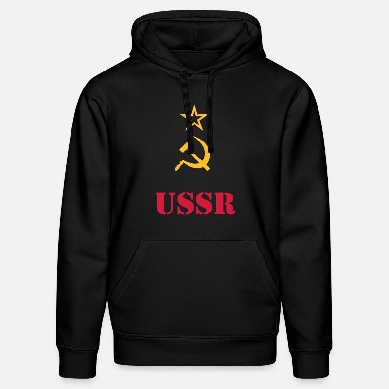 USSR (V) - Sweat à capuche bio DRUMMER Stanley/Stella Unisexe - noir