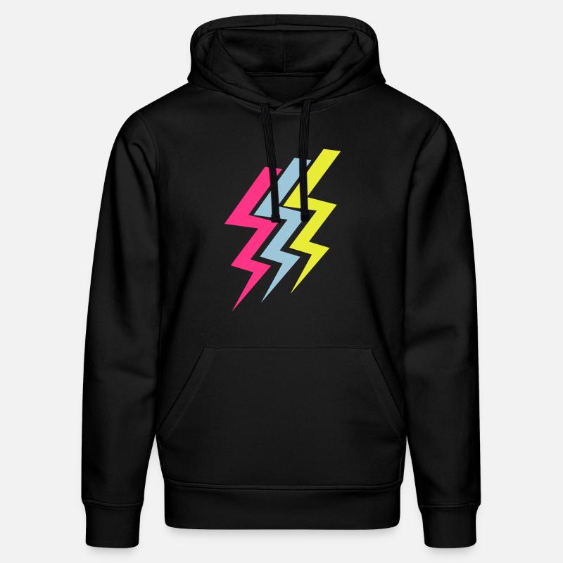 Drei Blitze - Three Thunderbolts - Stanley/Stella Unisex Bio-Hoodie DRUMMER  - Schwarz