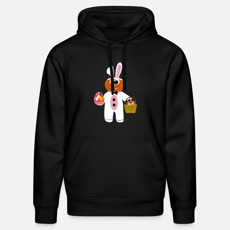 Mannele Mannala Lapin Alsace - Sweat à capuche bio DRUMMER Stanley/Stella Unisexe - noir