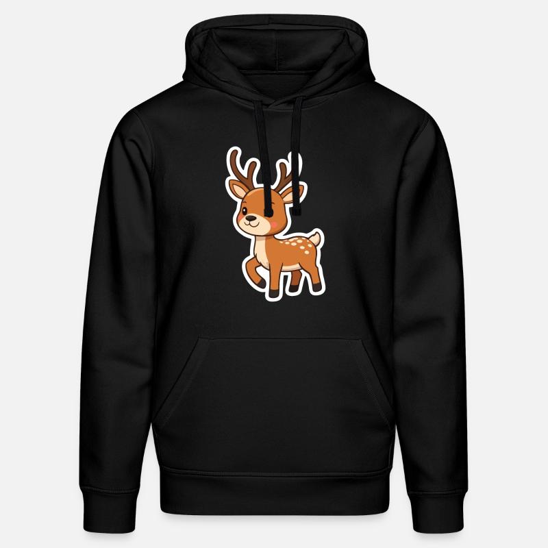 renne mignon - Sweat à capuche bio DRUMMER Stanley/Stella Unisexe - noir