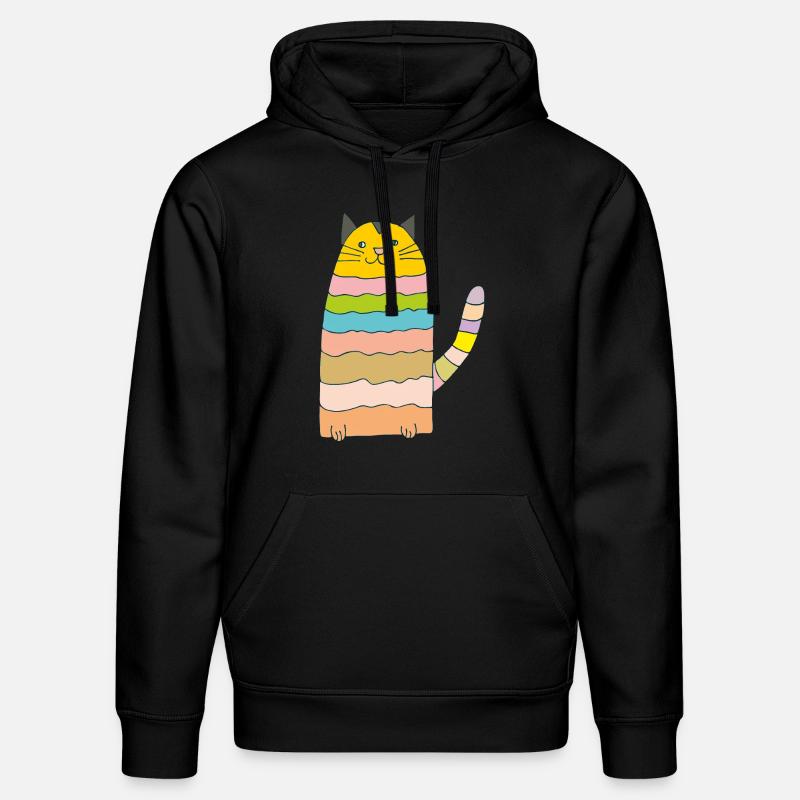 Boucles de chat - Sweat à capuche bio DRUMMER Stanley/Stella Unisexe - noir