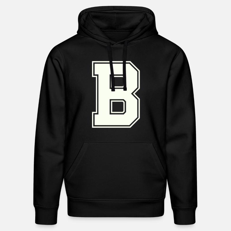 B Lettre - Sweat à capuche bio DRUMMER Stanley/Stella Unisexe - noir
