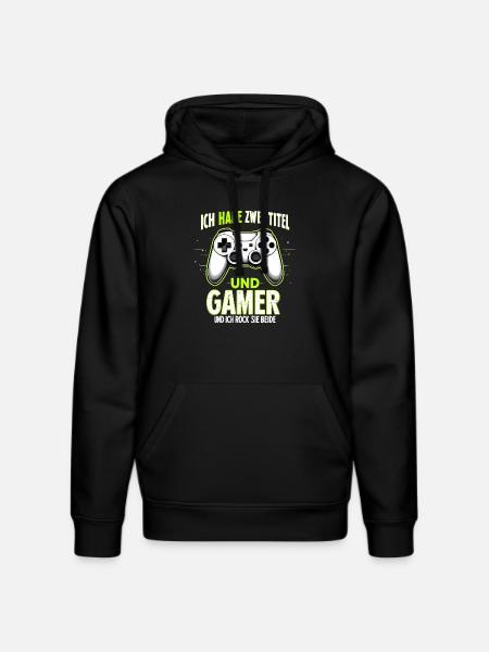 Junge Gamer: Kinder der Zockerwelt - Stanley/Stella Unisex Bio-Hoodie DRUMMER  - Schwarz