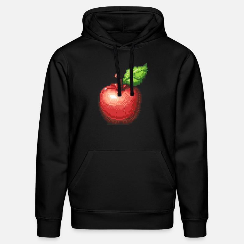 Icône Apple Pixel - Sweat à capuche bio DRUMMER Stanley/Stella Unisexe - noir