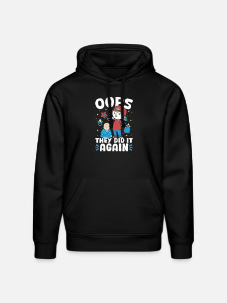 New baby - they did it again brother - Stanley/Stella DRUMMER Unisex Organic Hoodie - black