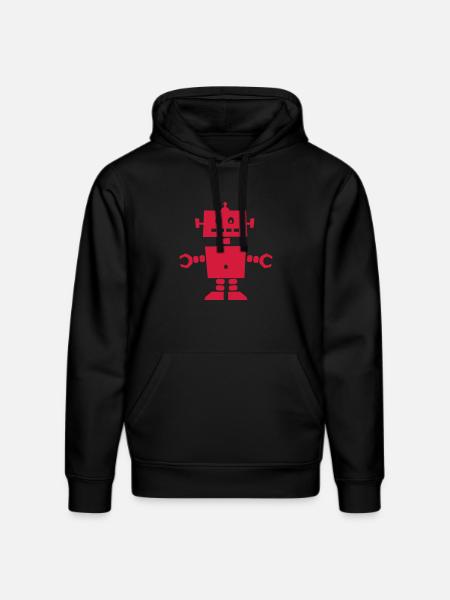 Roboter - Stanley/Stella Unisex Bio-Hoodie DRUMMER - Schwarz