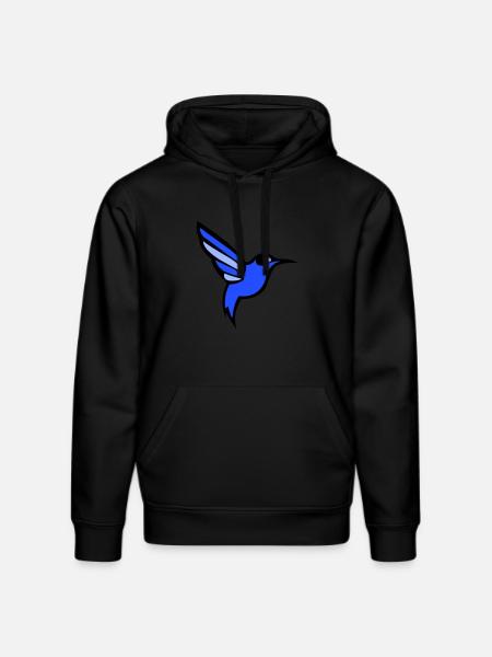 oiseau colibri - Sweat à capuche bio DRUMMER Stanley/Stella Unisexe - noir