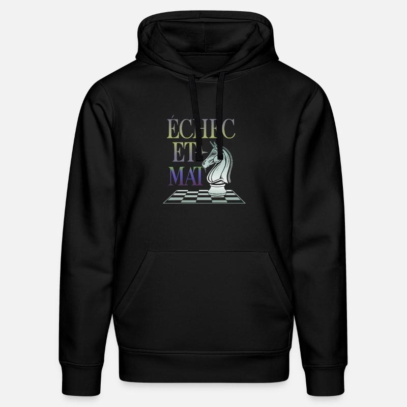 Echec et Mat - Sweat à capuche bio DRUMMER Stanley/Stella Unisexe - noir