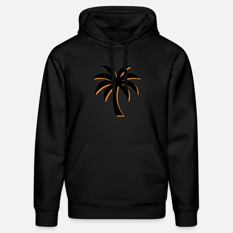 Icône de palmier - Sweat à capuche bio DRUMMER Stanley/Stella Unisexe - noir