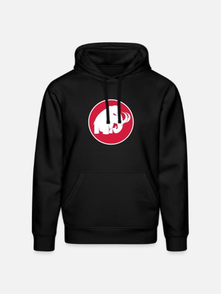 angry mammoth böses Mammut - Stanley/Stella Unisex Bio-Hoodie DRUMMER  - Schwarz