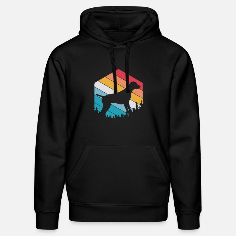 German Pointer Hund Deutsch Kurzhaar - Stanley/Stella Unisex Bio-Hoodie DRUMMER  - Schwarz