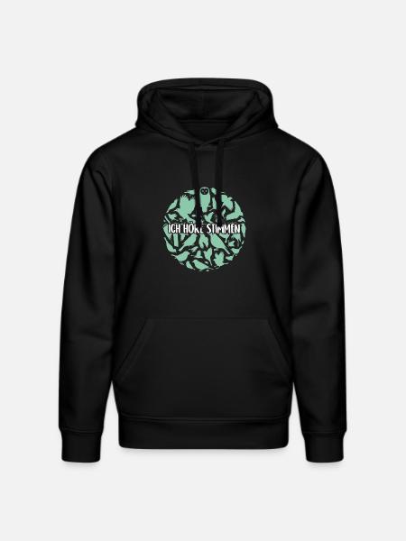 Vogelsilhouetten Vogelstimmen - Stanley/Stella Unisex Bio-Hoodie DRUMMER - Schwarz