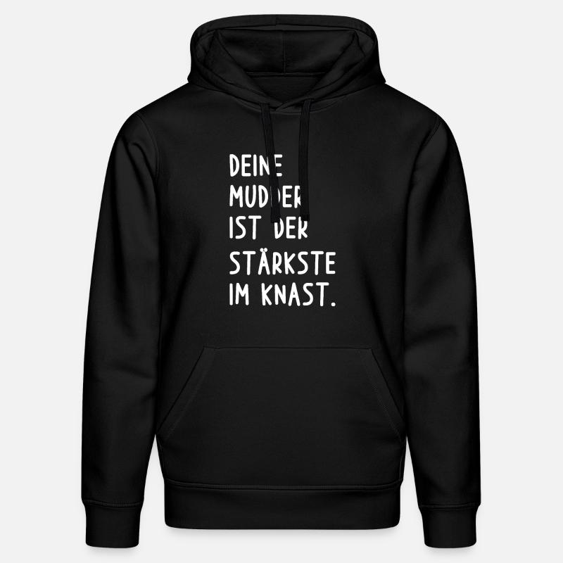 Votre blague sur la mère - Sweat à capuche bio DRUMMER Stanley/Stella Unisexe - noir