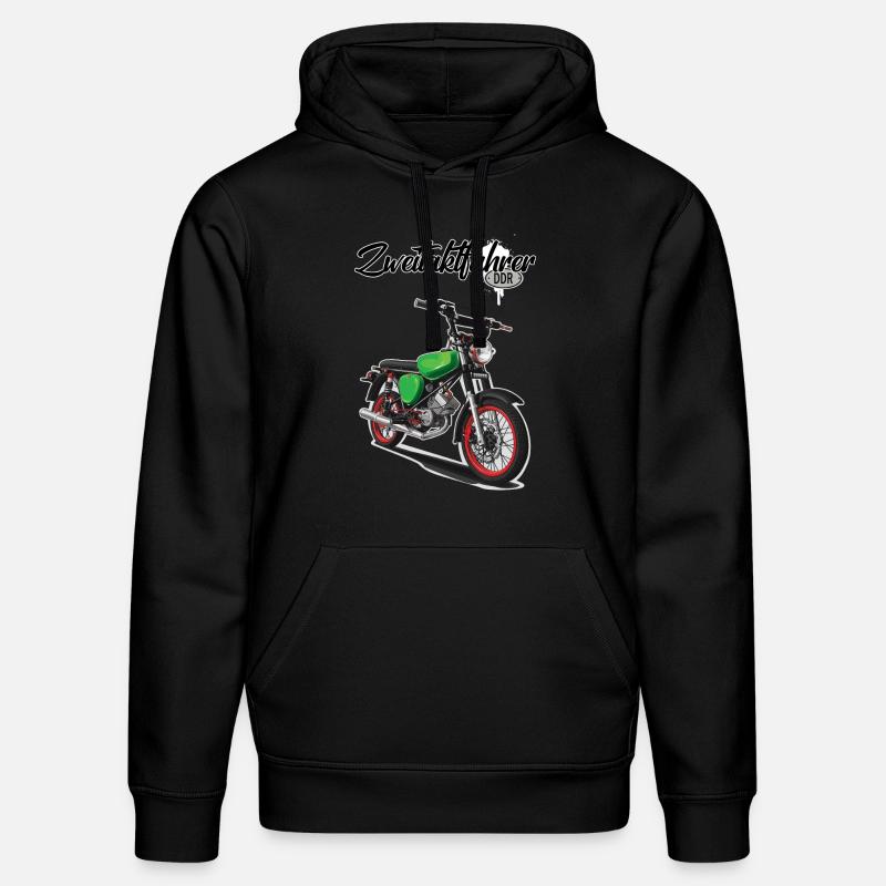 S51 (vert) // Illustration - Sweat à capuche bio DRUMMER Stanley/Stella Unisexe - noir