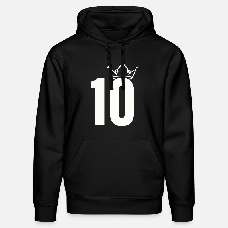 10 Couronnes - Sweat à capuche bio DRUMMER Stanley/Stella Unisexe - noir