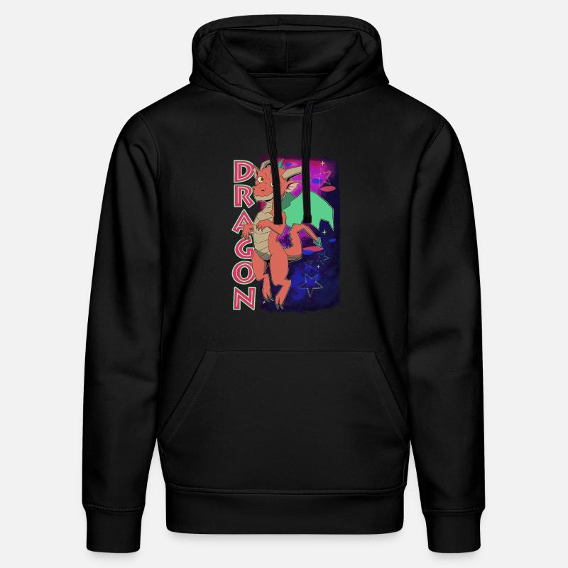 Dragon mignon - Sweat à capuche bio DRUMMER Stanley/Stella Unisexe - noir