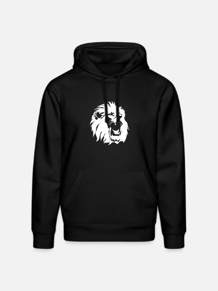 Lion's head - Stanley/Stella DRUMMER Unisex Organic Hoodie - black