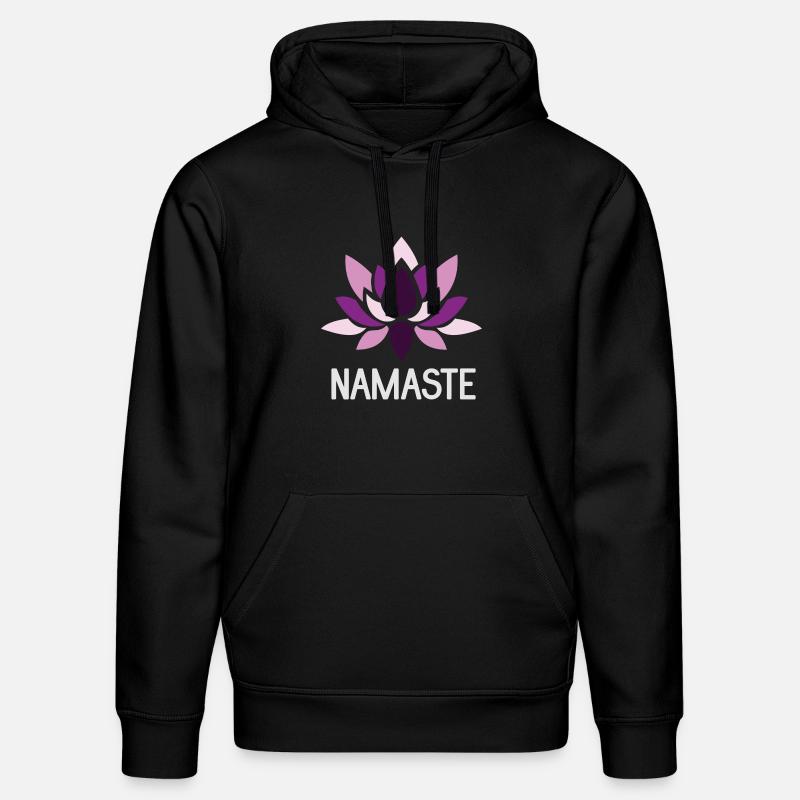 Idée cadeau de yoga - Namaste - Sweat à capuche bio DRUMMER Stanley/Stella Unisexe - noir
