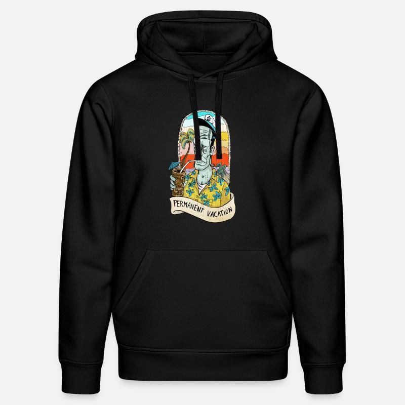 frank aloha - Sweat à capuche bio DRUMMER Stanley/Stella Unisexe - noir