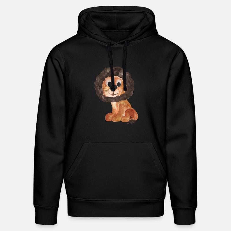 Fort comme un lion - Sweat à capuche bio DRUMMER Stanley/Stella Unisexe - noir