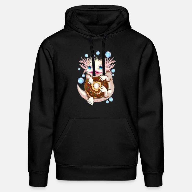 Axolotl Donut Snaxolotl - Sweat à capuche bio DRUMMER Stanley/Stella Unisexe - noir
