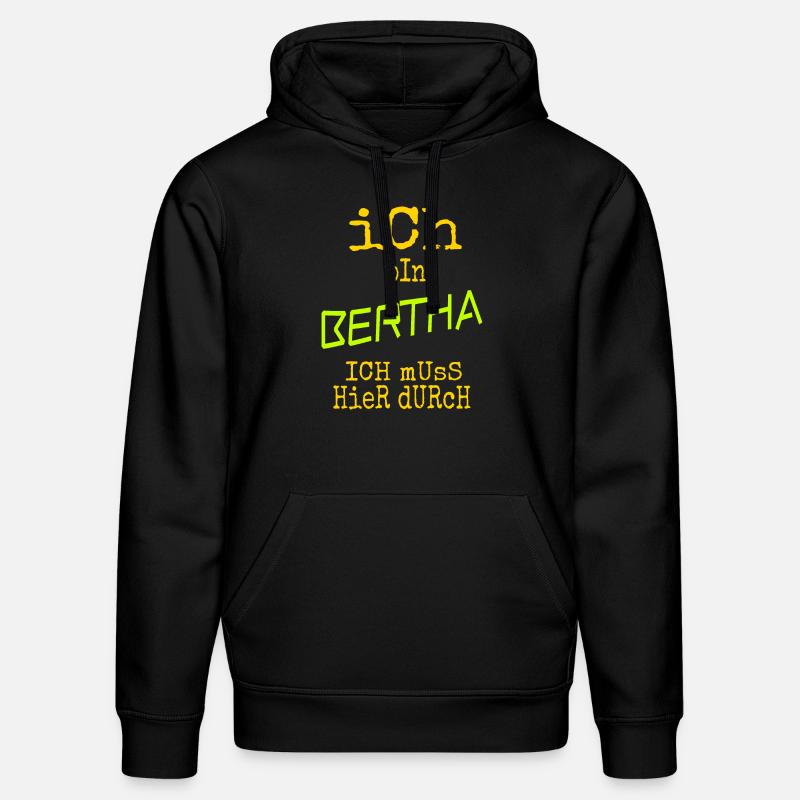 Bertha Bertha - Stanley/Stella Unisex Bio-Hoodie DRUMMER  - Schwarz