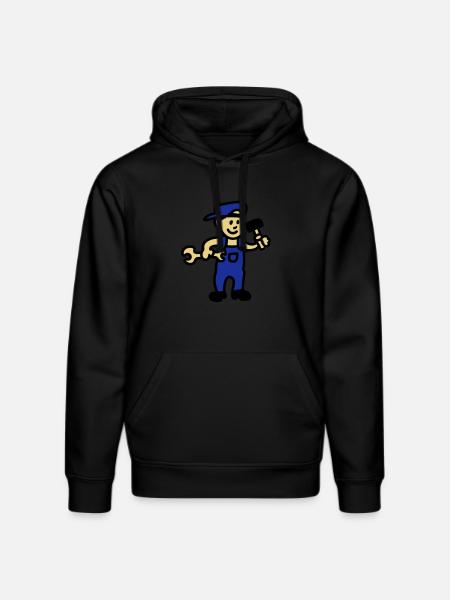 Handwerker 3 - Stanley/Stella Unisex Bio-Hoodie DRUMMER  - Schwarz