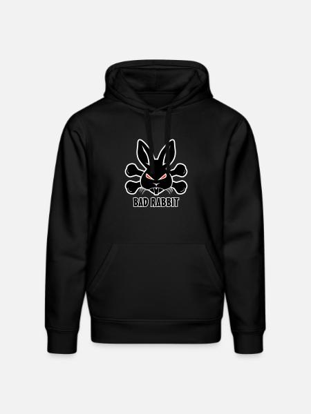 Bad Rabbit Hase - Stanley/Stella DRUMMER Unisex Organic Hoodie - black