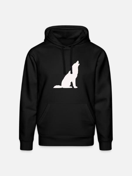 wolf- - Stanley/Stella Unisex Bio-Hoodie DRUMMER  - Schwarz