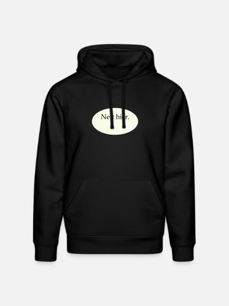 Nice Here Blank Template - Stanley/Stella DRUMMER Unisex Organic Hoodie - black
