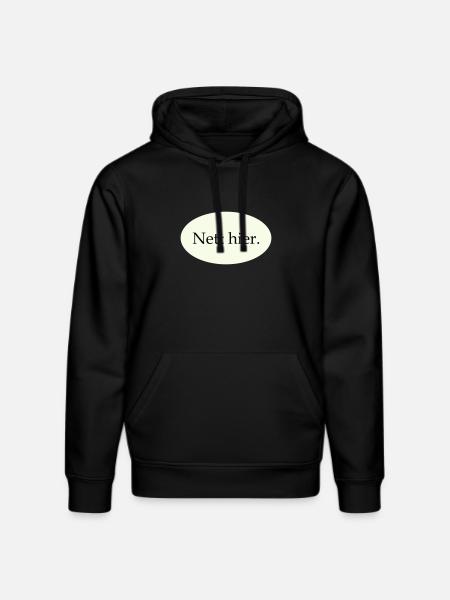 Nice here - Stanley/Stella DRUMMER Unisex Organic Hoodie - black