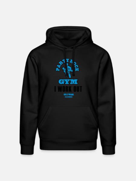 party rock gym - Stanley/Stella DRUMMER Unisex Organic Hoodie - black