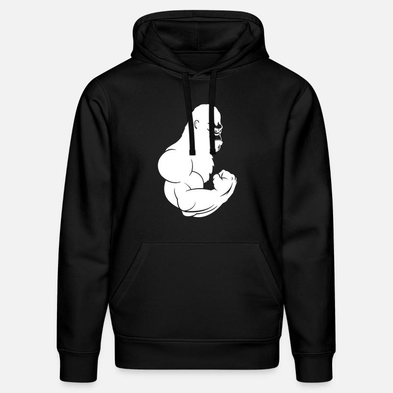 gorille - Sweat à capuche bio DRUMMER Stanley/Stella Unisexe - noir