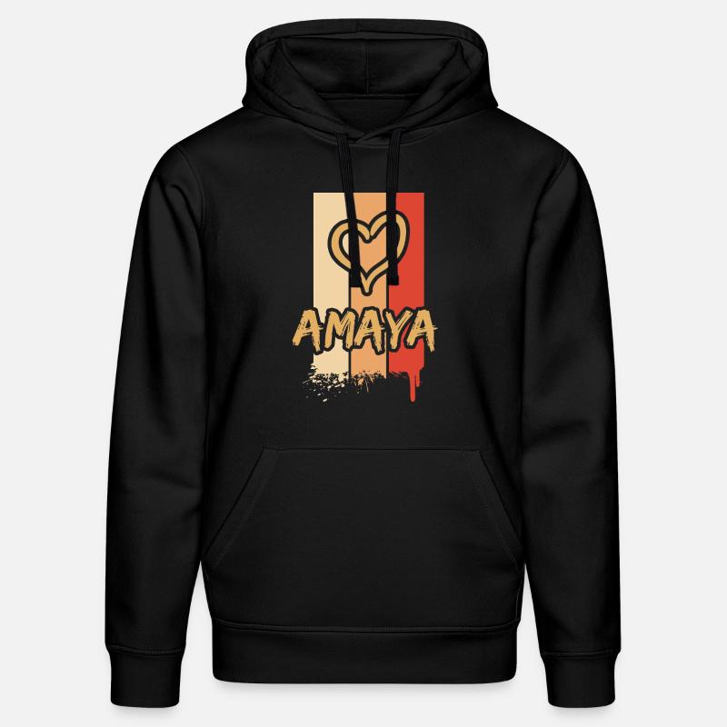 Amaya Amaya - Sweat à capuche bio DRUMMER Stanley/Stella Unisexe - noir