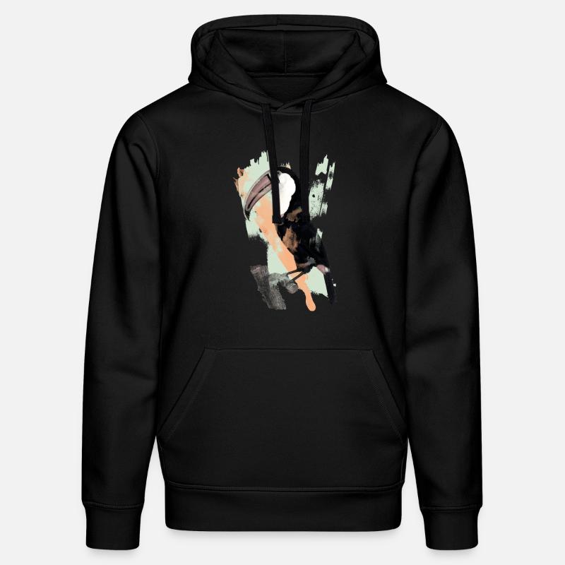 Aquarelle Toucan - Sweat à capuche bio DRUMMER Stanley/Stella Unisexe - noir