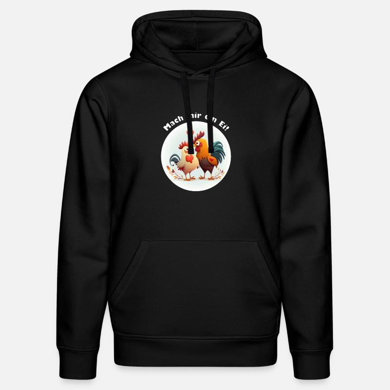 Mach mir ein Ei - Stanley/Stella Unisex Bio-Hoodie DRUMMER  - Schwarz