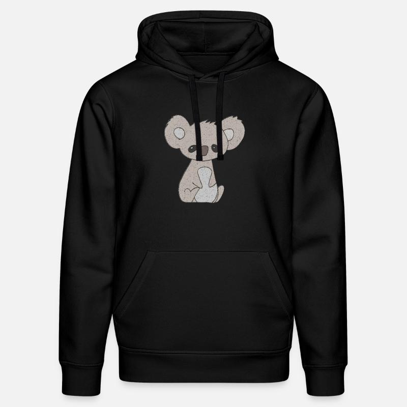 Ours Koala - Sweat à capuche bio DRUMMER Stanley/Stella Unisexe - noir