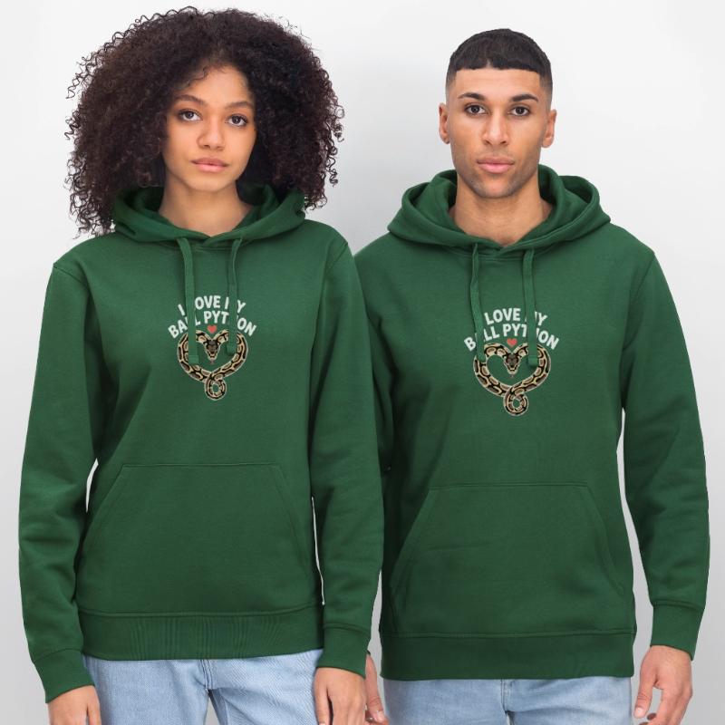 J’adore mon python royal ! Roi python Sweat à capuche bio DRUMMER Stanley/Stella Unisexe