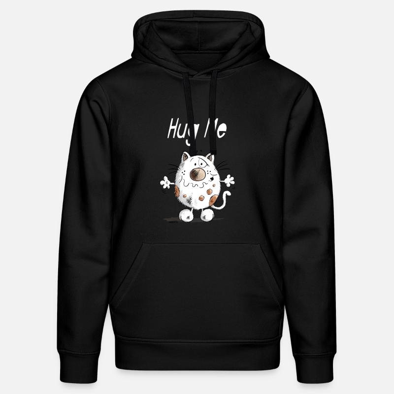 Hug Me Chat - Sweat à capuche bio DRUMMER Stanley/Stella Unisexe - noir