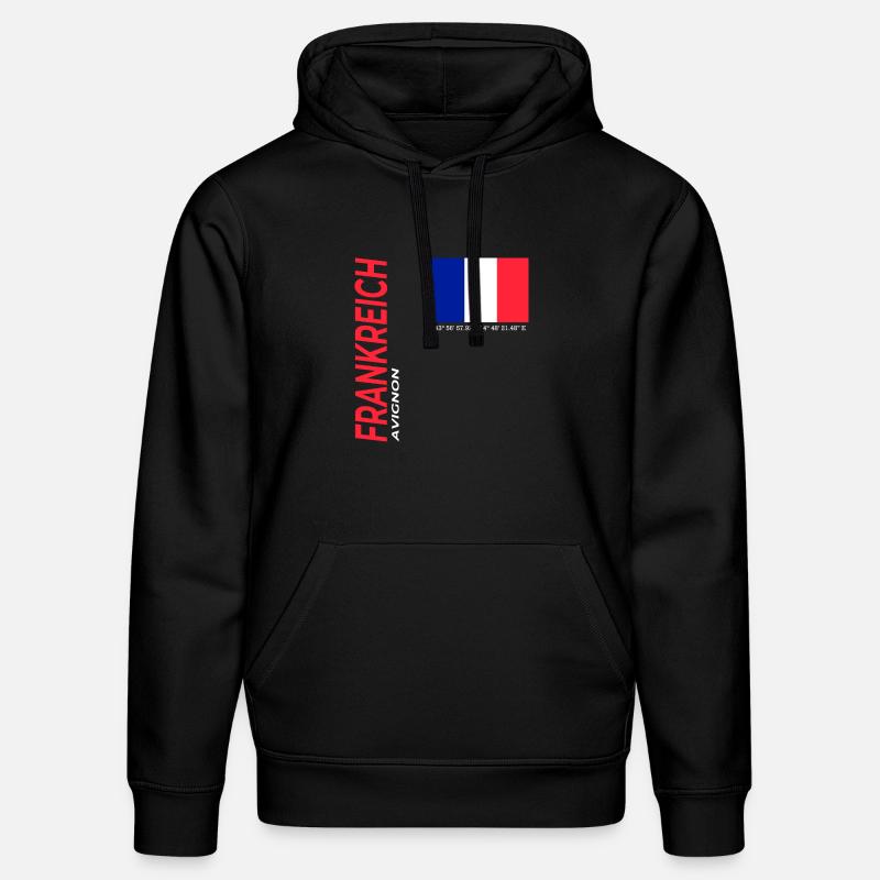 Avignon - Sweat à capuche bio DRUMMER Stanley/Stella Unisexe - noir