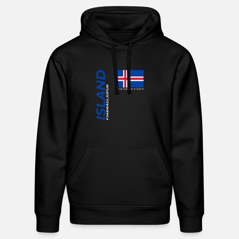 Fjaðrárgljúfur - Sweat à capuche bio DRUMMER Stanley/Stella Unisexe - noir