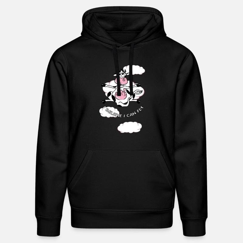 i believe i can fly - Sweat à capuche bio DRUMMER Stanley/Stella Unisexe - noir