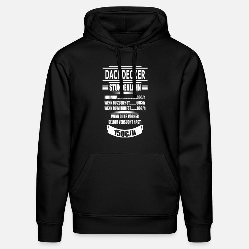 DACHDECKER - Stanley/Stella Unisex Bio-Hoodie DRUMMER  - Schwarz