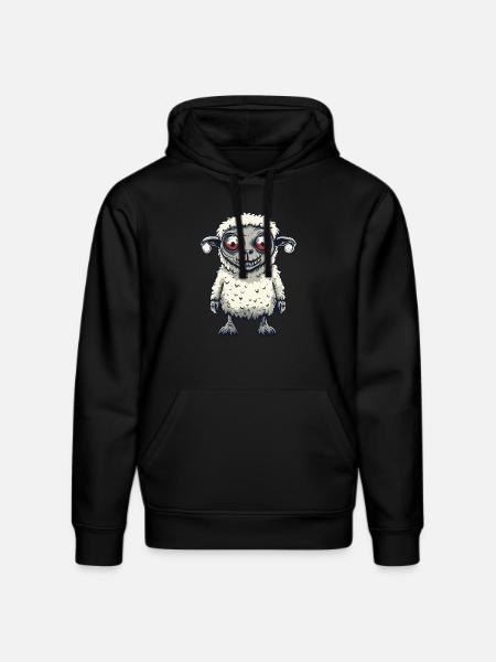Sheep Halloween Comic Funny - Stanley/Stella DRUMMER Unisex Organic Hoodie - black