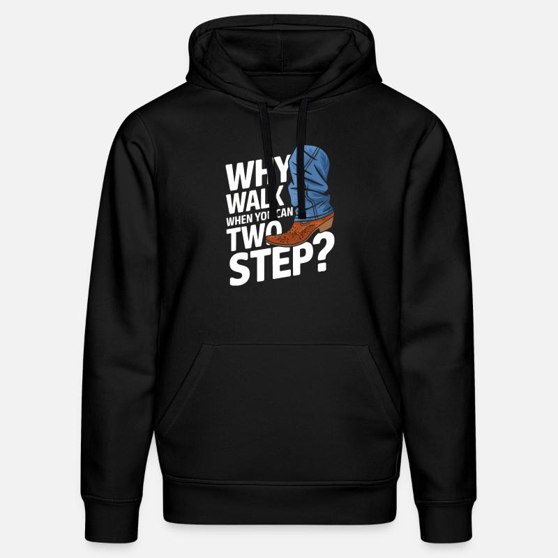 Line Dancing Dancing Dancers - Stanley/Stella DRUMMER Unisex Organic Hoodie - black